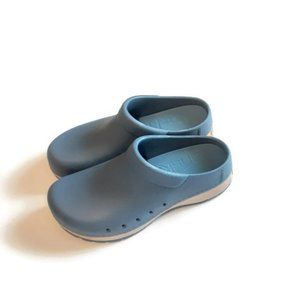 Dansko Women Kane Blue Open Back Mule Clogs Size 8